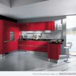 2021 kırmızı mutfak dekorasyonları