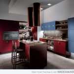 Kırmızı Mavi Mutfak Dekorasyonları