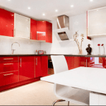 Kırmızı Mutfak dekorasyonu