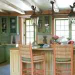 Yeşil renkli mutfak dekorasyonu