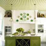 Yeşil tonda mutfak dekorasyonu