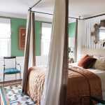 Yeşil renkli yatak odası dekorasyonu