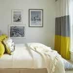 Sarı Renkli Yatak Odası Perde Modelleri