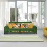 yeşil sarı oturma odası