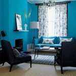 Mavi Oturma Odası Dekorasyonları