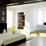beyaz siyah feng shui yatak odası dekorasyonu