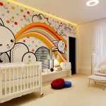 renkli bebek odası duvar kağıtları