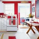 kırmızı mutfak dekorasyon örnekleri
