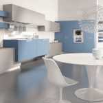 mavi beyaz mutfak dekorasyonu