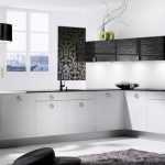 Siyah beyaz mutfak dekorasyon fikirleri