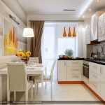 turuncu beyaz mutfak dolapları