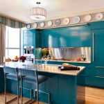 mavi mutfak dekorasyonu