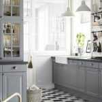 gri ve beyaz mutfak dekorasyonu