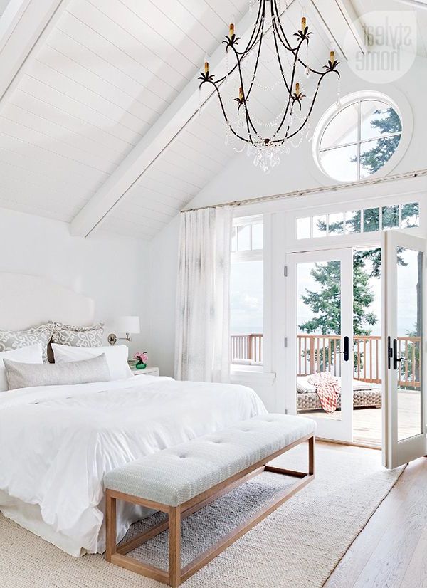 Beyaz yatak odası renkleri